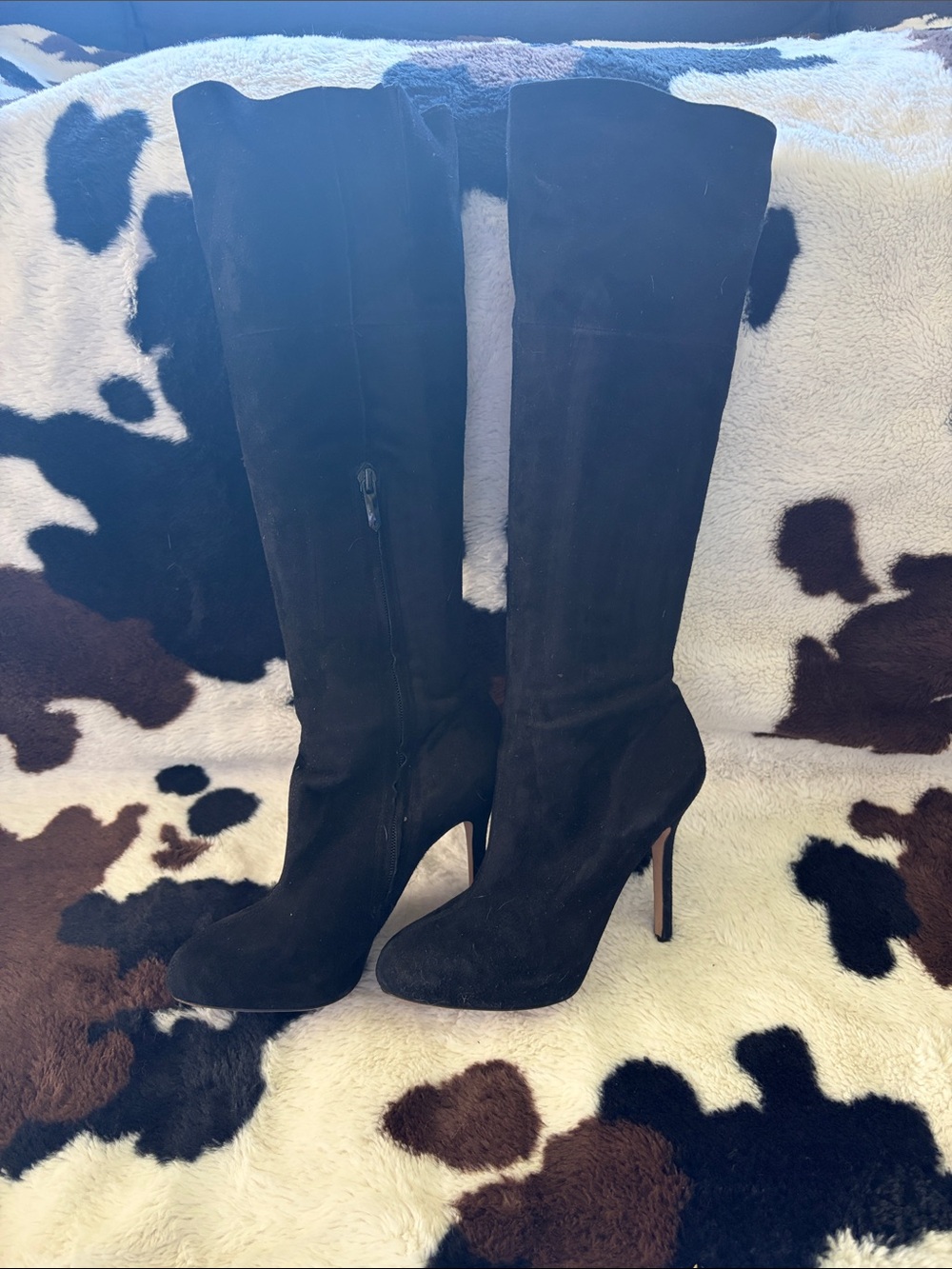 Sam Edelman Black Over-the-Knee Suede Stiletto Boots